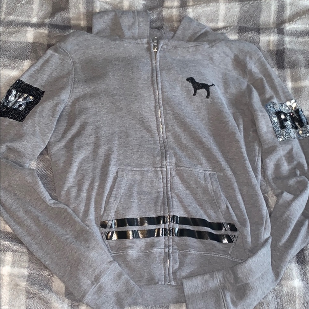 Pink zip up